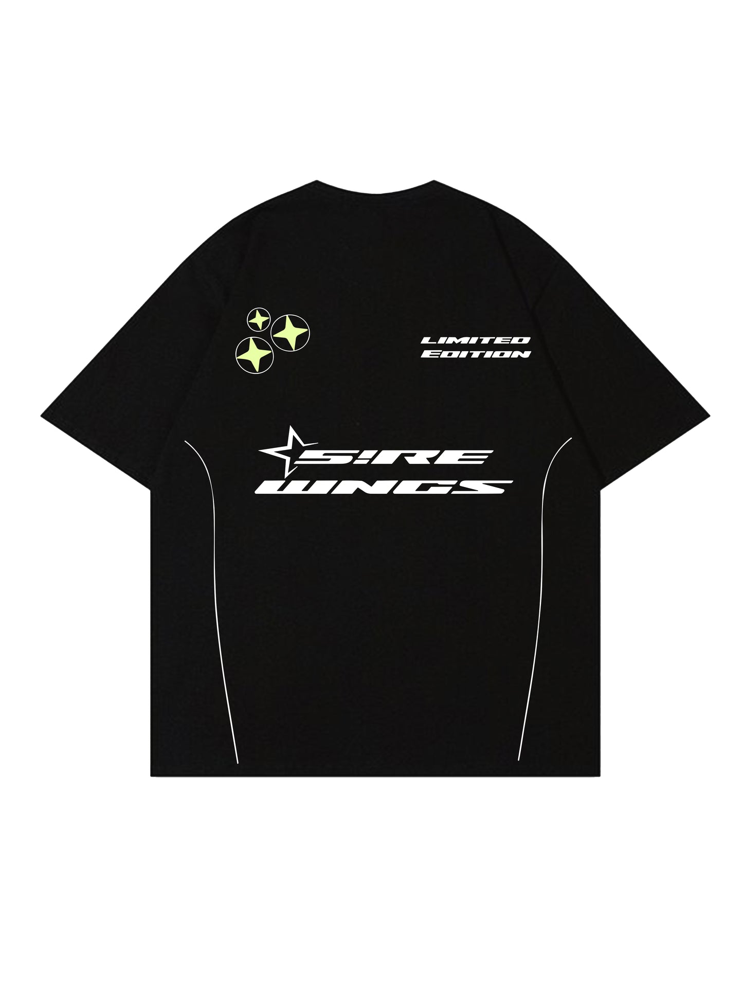 Wings Black y2k tshirt